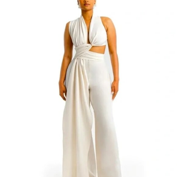 Hanifa Sienna Wrap Top (XL) and Pants (2XL) set - Picture 1 of 4